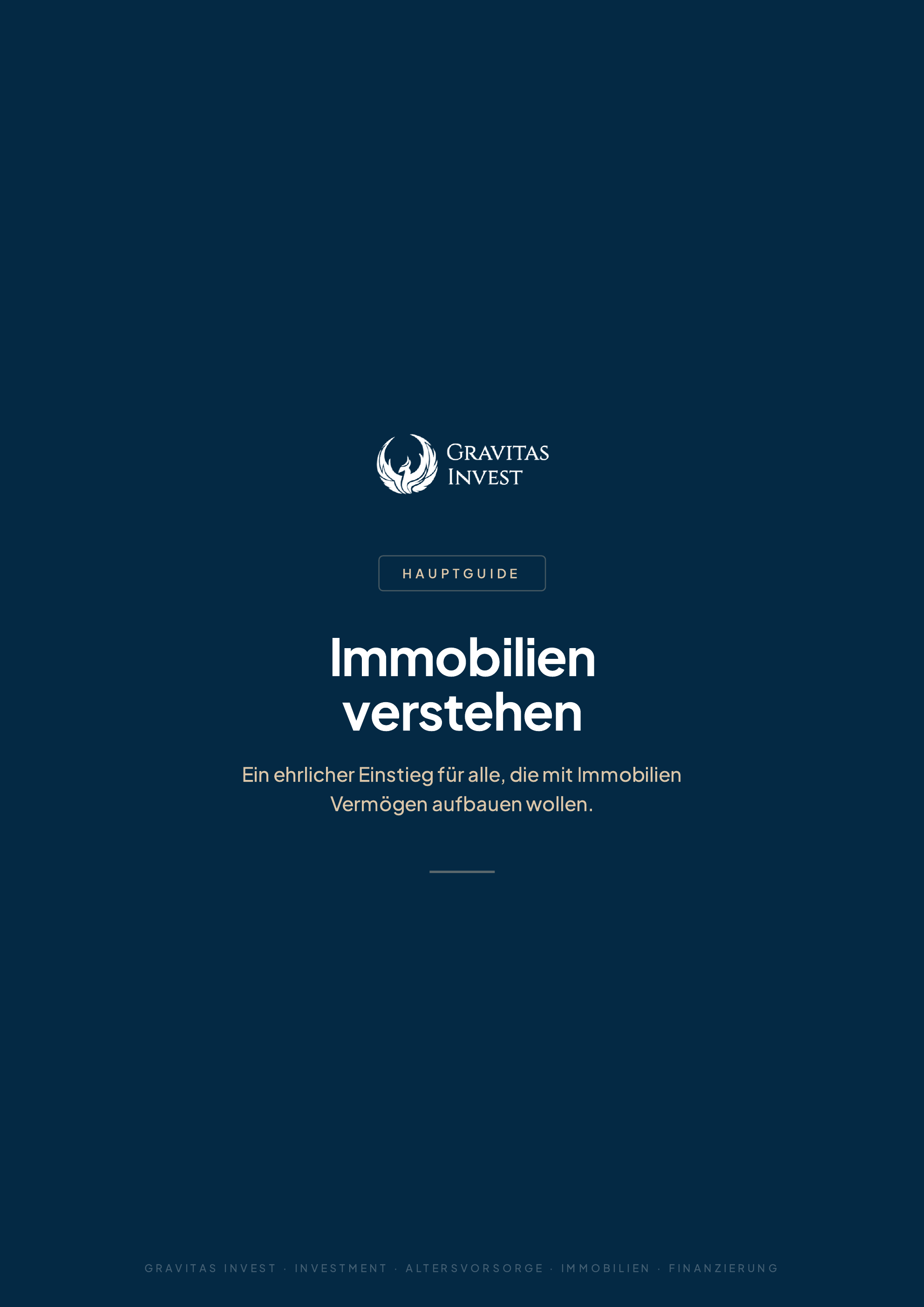 Immobilien verstehen — Hauptguide Cover