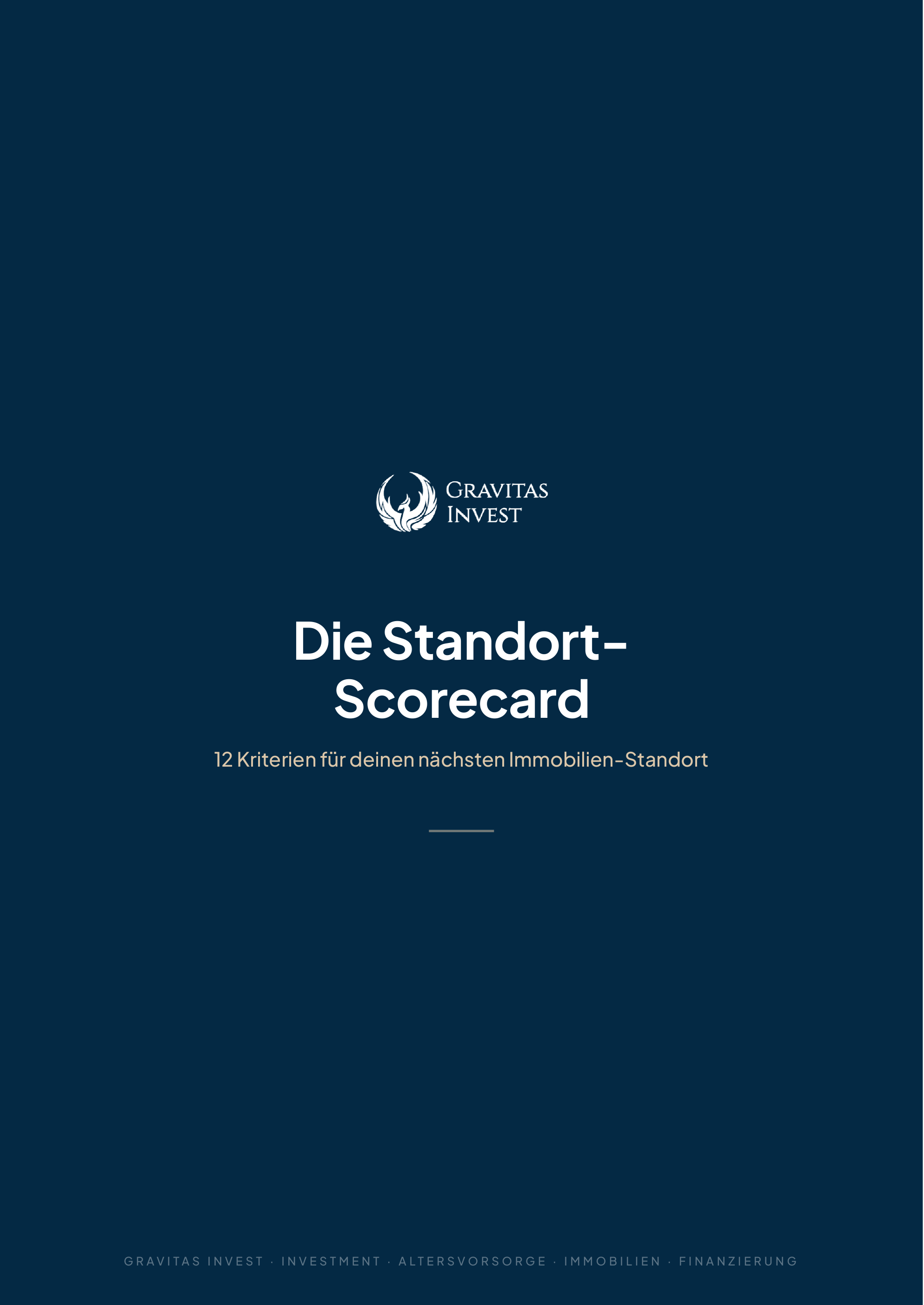 Standort-Scorecard — Cover